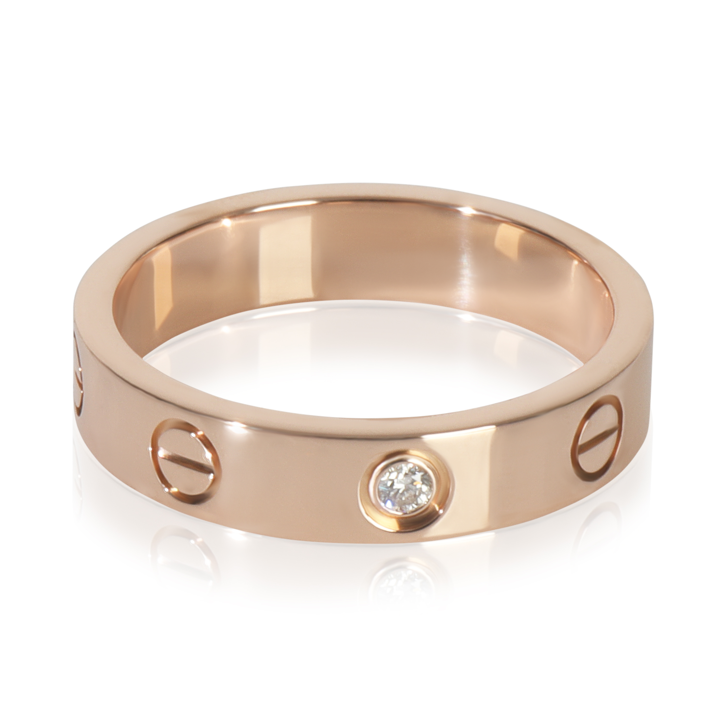 Cartier Rose Gold Diamond Small Model Love Ring 2350$